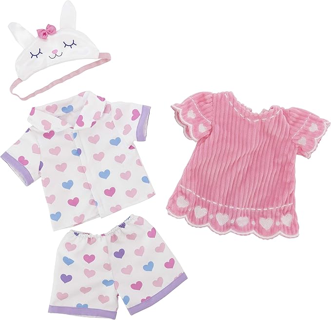 Plushible Soft Baby Doll, 18 Inch Bunny - Plush Rag Doll with 2 Clothing Sets, My First Plush Toy for Girls, Boys & Infants, Soft Baby Stuffed Toy, Adorable Companion for 1 Year Old & Up