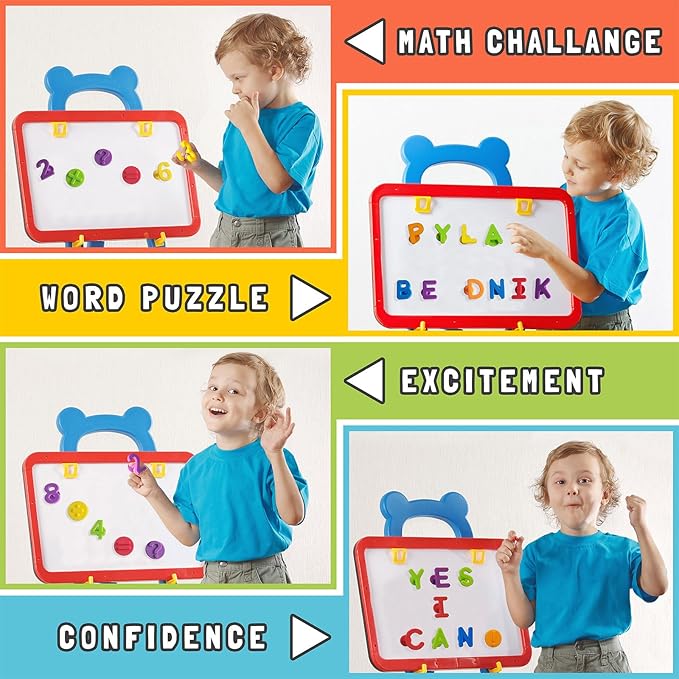 ALPHABATH Suction Bath Toys Alphabet Letters Numbers 42pcs Montessori Stimulating Autism Sensory No Mold Free Preschool Daycare Spelling Math Learn Build Connect Travel Kids Toddlers Ages 1 2 3 Years