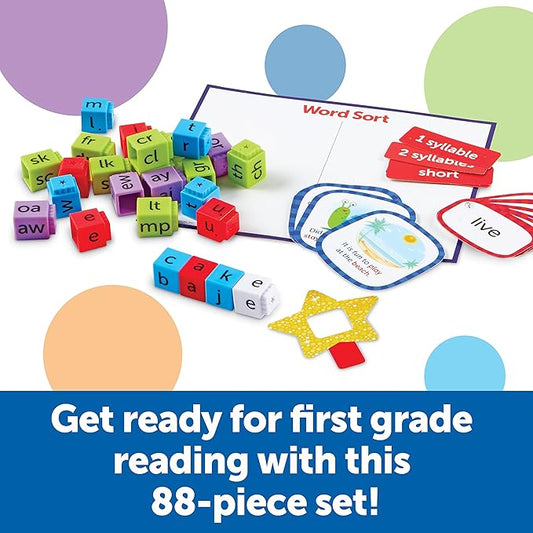 Learning Resources Skill Builders! 1st Grade Reading - 88 Pieces, Ages 6+ First Grade Learning Materials, Homeschool and Classroom Supplies, Reading Games for Kids