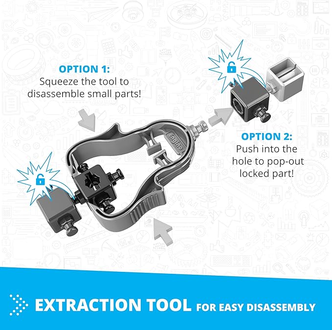 Engino Inventor STEM Toys, Motorized 4-Wheeled Extreme Bike, Construction Toys for Kids 9+, Building Kit, STEM Projects, Gifts for Boys & Girls, Engineering Kit (10 Models to Build)