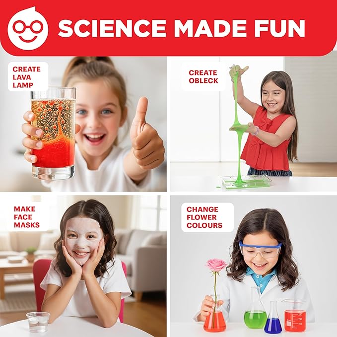 Doctor Jupiter Girls' First Science Kit for Kids Ages 4-5-6-7-8 | Christmas, Birthday Gift Ideas for 4+ Year Old Girls | STEM Toy Kit with 100+ Experiments | Learning & Educational Projects