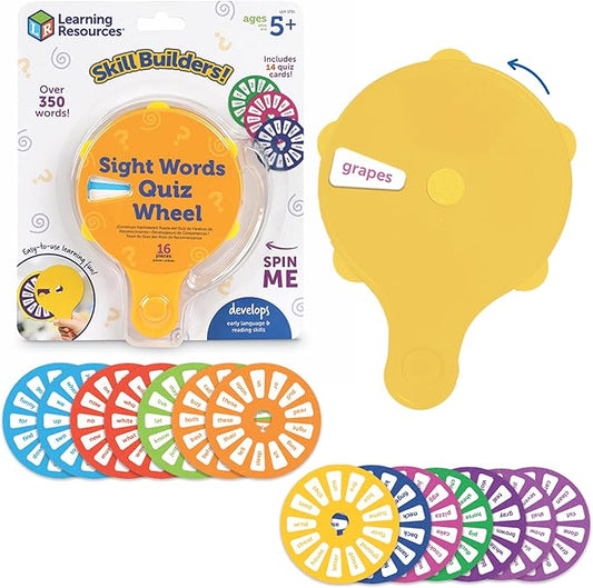 Learning Resources Skill Builders! Sight Words Quiz Wheel