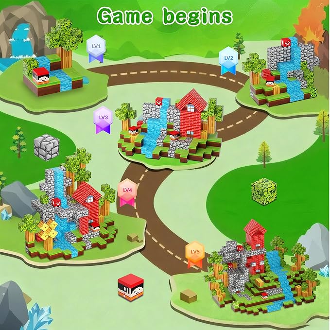 Magnetic Building Blocks STEM Toys for Kids Ages 3-12 – 120 PCS Educational Construction Set with Storage Bag, Safe & Durable Learning Toys for Toddlers Children Boys Girls