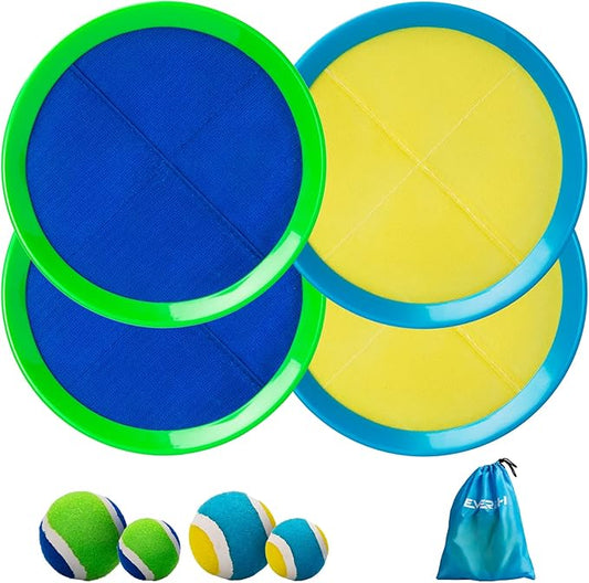 EVERICH Upgraded Toss and Catch Ball Game Set, Outdoor Games for Kids Toys, Stocking Stuffers for Family Games, Beach Pool Yard Outside Toys for Boys Girls 3 4 5 6 7 8-12 Years Old