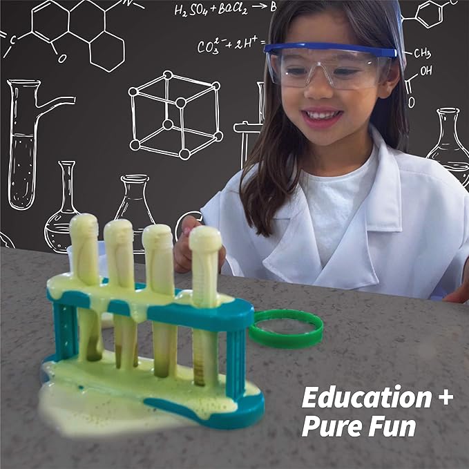 Born Toys Science Kit for Kids Ages 5-8, Includes Experiments, Goggles, Lab Coat & Pretend Play