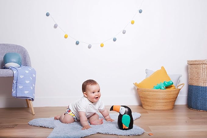 Little Big Friends Musical Baby Toy – Soft Plush Pull-String Cord Classical Toy for Baby & Toddlers | Soothing Stuffed Cuddly Animal Gift | Jean The Toucan