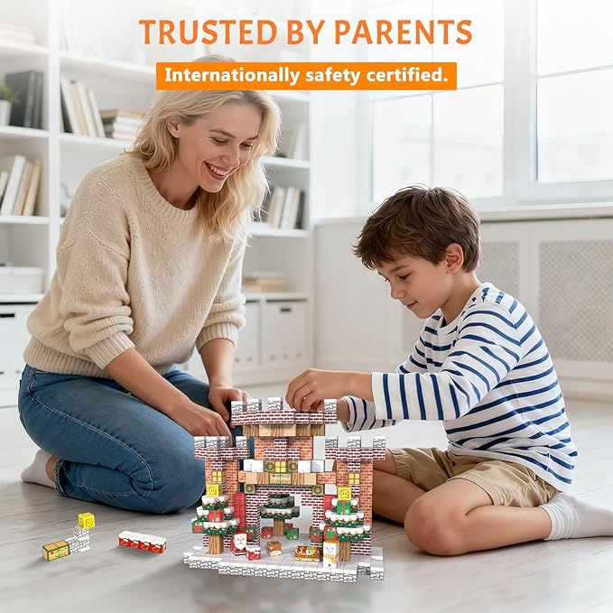 Vdealen 300 PCS Magnetic Blocks-Magnetic Building Blocks, Stacking Magnetic Cubes Toy for Kids, STEM Montessori Sensory Toys for Boys and Girls Age 3 4 5 6 7 8 9 10 11 12 Christmas Birthday Gift