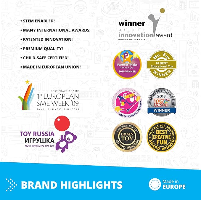 Engino Inventor STEM Toys, Motorized 4-Wheeled Extreme Bike, Construction Toys for Kids 9+, Building Kit, STEM Projects, Gifts for Boys & Girls, Engineering Kit (10 Models to Build)