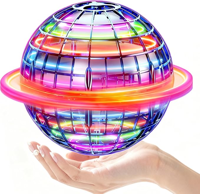 Flying Orb Ball Toy 2025 Upgraded,Cosmic Globe Boomerang Hover Ball Galactic Fidget Spinner Outdoor Toys, Hand Drone Orbit, Cool Toys Gift for 6 7 8 9 10+ Year Old Boys Girls Teens (Blue)