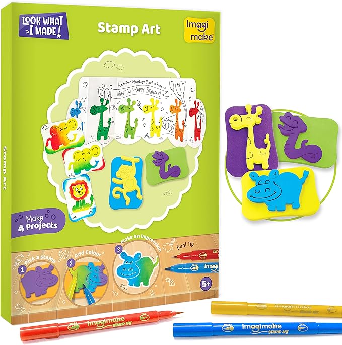 Imagimake 5 in 1 Awesome Craft Kit | Over 15 Projects Creative DIY Arts & Crafts Kit for Kids | Christmas Activities for Kids 6-8-12 | Christmas Gifts for 5,6,7,8,9,10,11,12 Years Old Girls & Boys