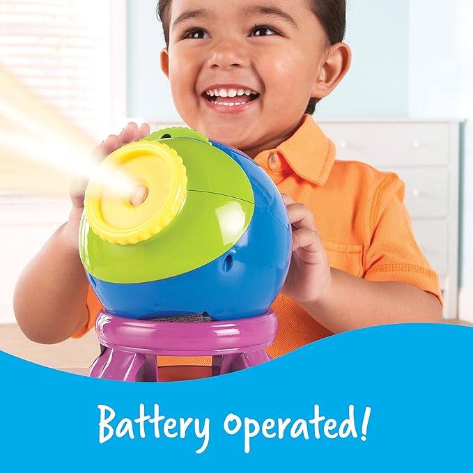 Learning Resources Shining Stars Projector - 5 Piece Set, Ages 3+, Solar System, Space Projector for Kids, Planets Toys, STEM