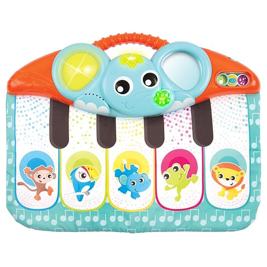Playgro Melody 4-in-1 Music and Lights Baby Piano - Multi-Functional Kick Pad with Engaging Lights and Sounds for Babies 0+ Months - Musical Toy for On-The-Go Sensory Exploration & Developmental Fun