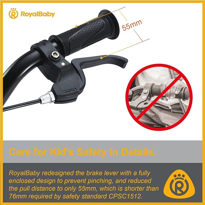 RoyalBaby Kids Bike Freestyle Classic & EZ Balance Pedal Switchable Bicycle, 12 14 16 18 Inch, 3-10 Years Toddler to Big Kids