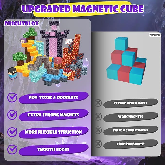 Magnetic Blocks 120PCS Magnetic Building Blocks for Kid 3+, Building Toys for Kid Boys Girls, STEM Sensory Gift for Birthday