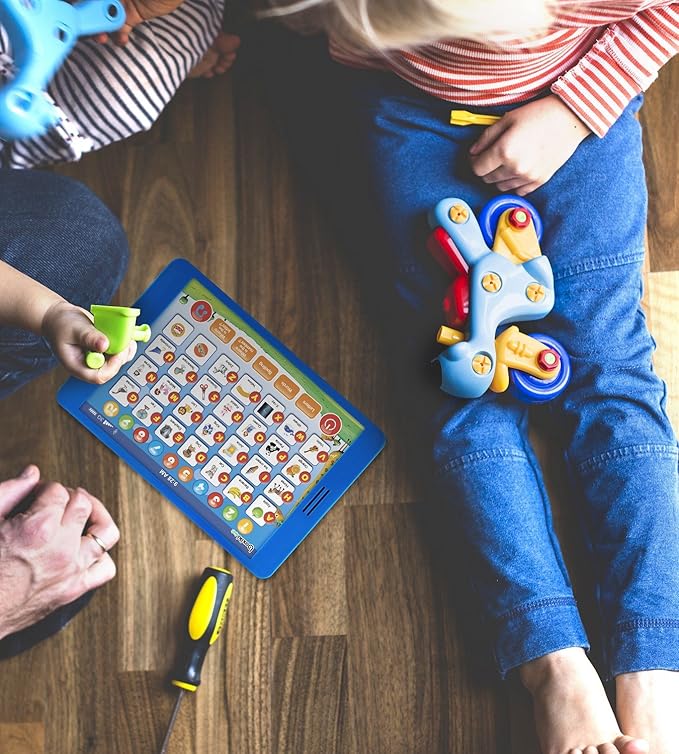 Learning Pad Fun Kids Tablet with 6 Toddler Learning Games by Boxiki Kids. Early Child Development Toy for Number Learning, Learning ABCs, Spelling, “Where is?” Game, Melodies. Fun to learn your ABCs!