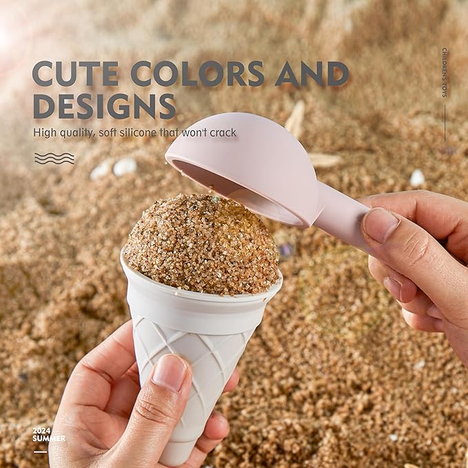 MarcZero 17Pcs Silicone Beach Toys,Modern Baby Beach Toys,Travel Friendly Beach Set,Silicone Bucket, Watering Can, Shovel, 12 Sand Molds, Beach Bag,Silicone Sand Toys for Toddlers, Kids (Purple)