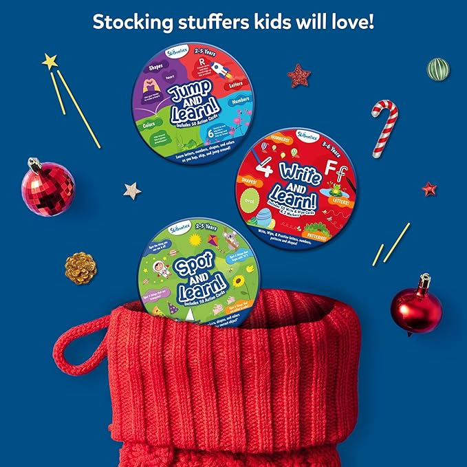 Skillmatics Card Game for Toddlers - Jump & Learn Letters, Numbers, Shapes & Colors, Preschool Learning, Travel Toys, Gifts for Kids Ages 2, 3, 4, 5