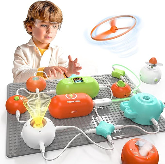 Science Kits for Kids - STEM Kits for Kids, Electronics Exploration Kit, Over 420 Projects, 35 Circuit Parts, STEM Educational Toy Gifts for Kid Boys Girls Ages 3 4 5 6 7 8 9 10 11 12
