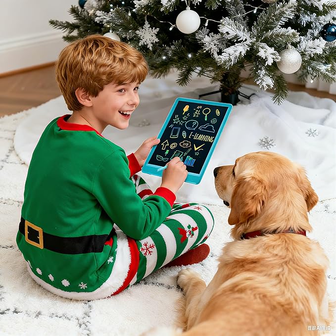 EooCoo Toddler Boy Toys, Kids Gifts, 10 Inch LCD Writing Tablet, Drawing Pad, No Mess Coloring Books for Kids, Travel Games, Gifts for Boys 4-6, Educational Toys for 3 4 5 6 7 Years Old Boys and Girls