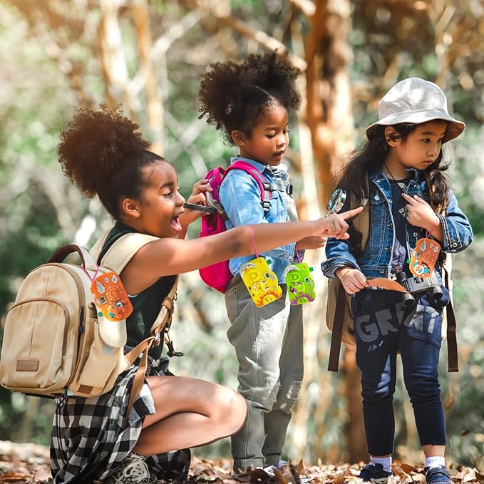 18Pcs Kids Toy Camera Set, 3 Color 6 Animal Patterns Viewfinder Camera Bulk for Goodie Bags Fillers Stuffers Return Gifts for Kids Toddlers Birthday Party Favors Age 1-3 3-5 Years Pretend Play Props