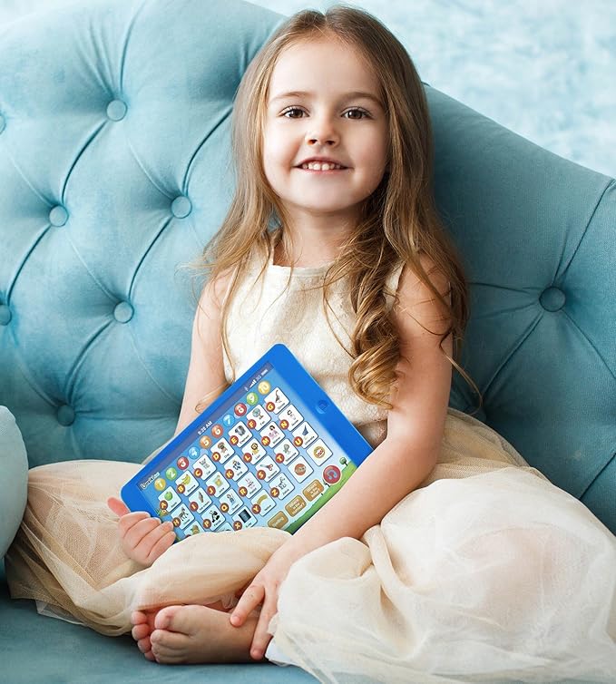 Learning Pad Fun Kids Tablet with 6 Toddler Learning Games by Boxiki Kids. Early Child Development Toy for Number Learning, Learning ABCs, Spelling, “Where is?” Game, Melodies. Fun to learn your ABCs!
