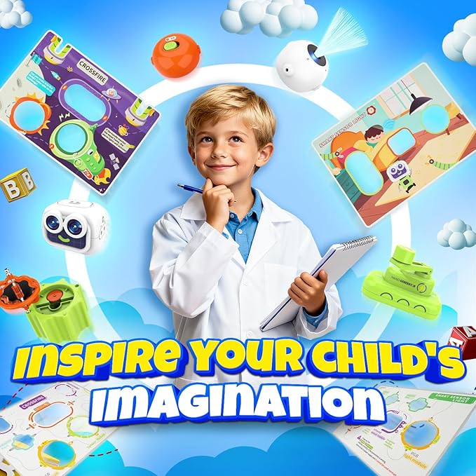 SMILESSKIDDO Science Kits for Kids | STEM Toys for Kid, Electronics Exploration Kit, Over 300 Projects, 16 Circuit Parts, STEM Toy Educational Gifts for Kid Boys Girls Ages 3 4 5 6 7 8 9 10 11 12