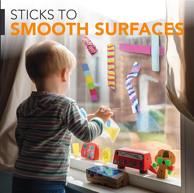 BUNMO Stocking Stuffers for Kids - Stretchy Sensory Strings - Sensory Toys for Kids - Stocking Stuffers for Boys and Girls - Hours of Fun - Suction - 6 Pack