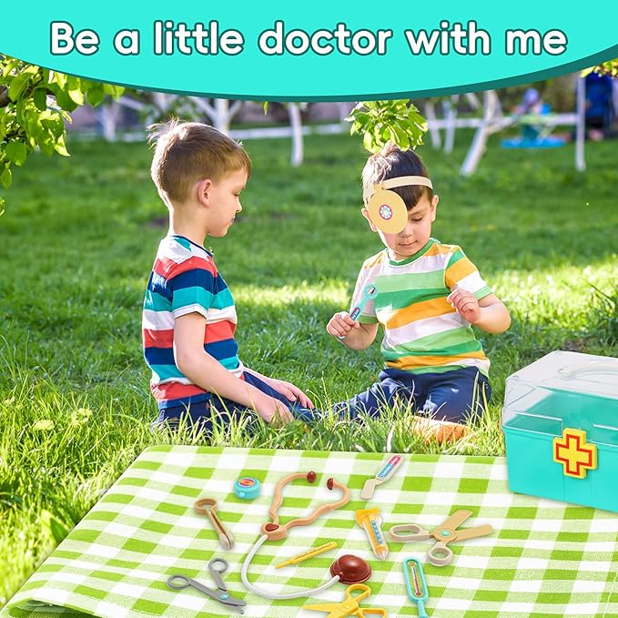 Doctor Kit for Kids, Toddlers Doctor Play Set, Doctor Pretend Play Toys for Toddlers 3-5