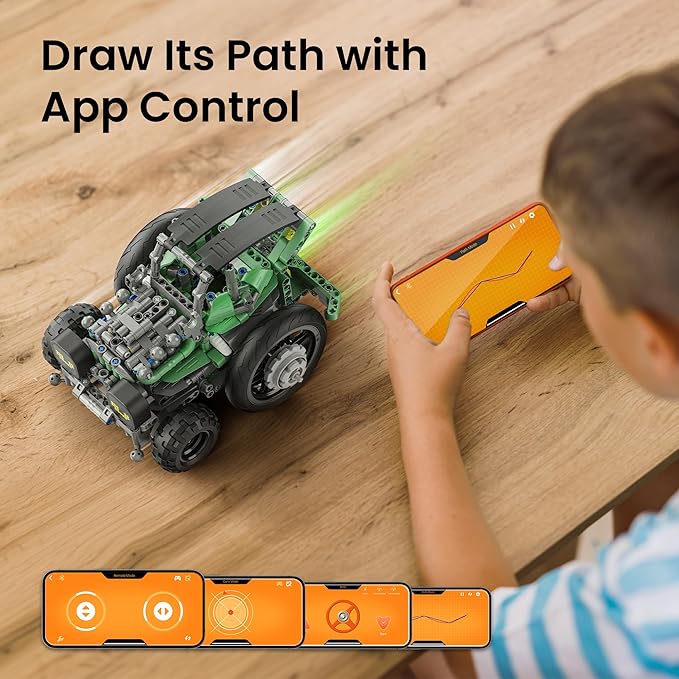 Sillbird Robot Car Building Kit with Remote Control for Boys Ages 8-14, Christmas STEM Coding Robotics Technic Toy Birthday Gifts for Kids, Buildable 5in1 Models with 727 Pieces