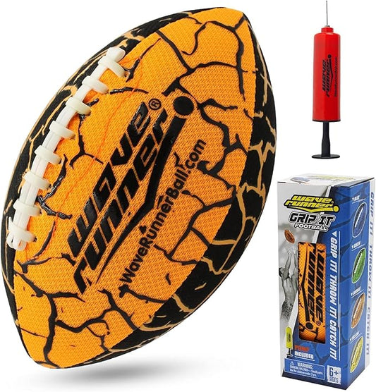 Wave Runner Grip It, Size 9.25in - Water Football, Beach Toys, Kids Outdoor Games for Summer | Pool Toys Football - Special Grip Pattern, Double Laced, Lightweight, All Weather Fun Water Toy