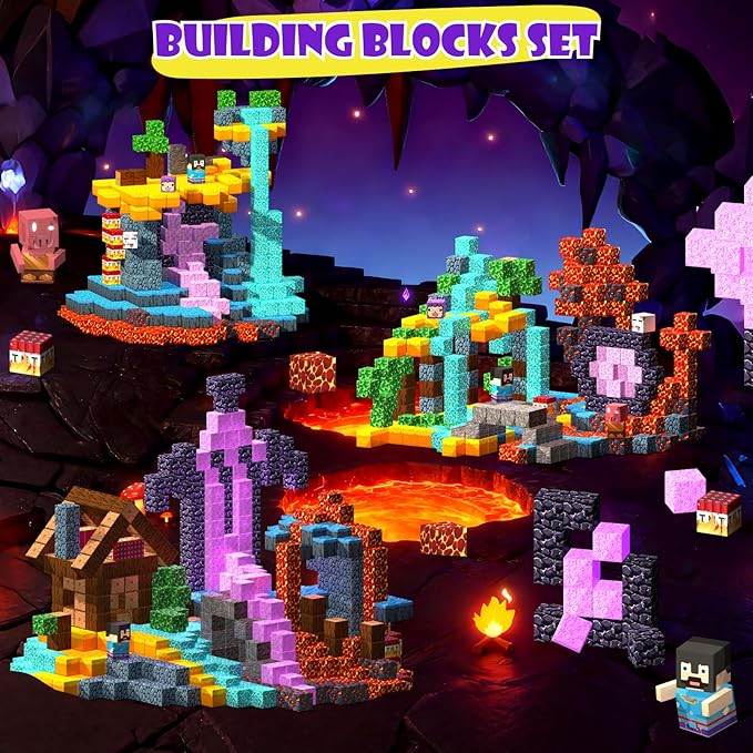 Magnetic Blocks 120PCS Magnetic Building Blocks for Kid 3+, Building Toys for Kid Boys Girls, STEM Sensory Gift for Birthday