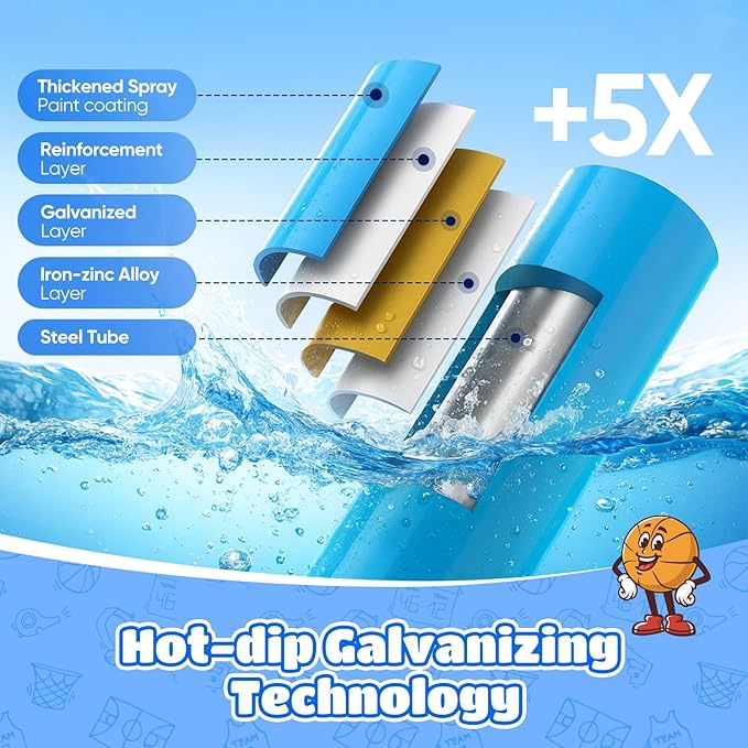 Zupapa 10FT Climbing Dome, Outdoor Jungle Gym for Kids with Climbing Grip - Geometric Dome Climber Supports 1000LBS Outdoor Playset and Easy Assembly Outdoor Play Equipment for Kids (Turquoise, 10FT)