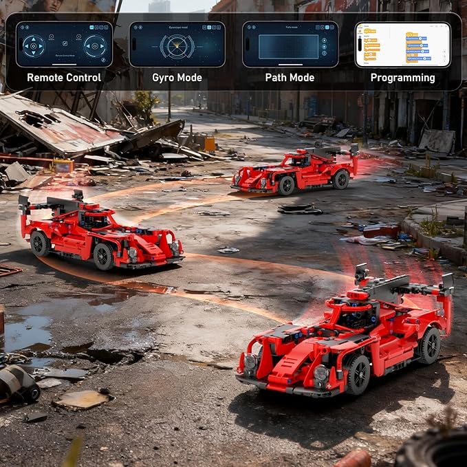 STEM Building Kits for Kids 6-14, 5in1 App & Remote Control STEM F1/Car/Robot Building Toys, Formula 1 Model Car Kits, 785 Pcs Robot Building Sets for Kids, Erector Sets Gifts for Boys Girls