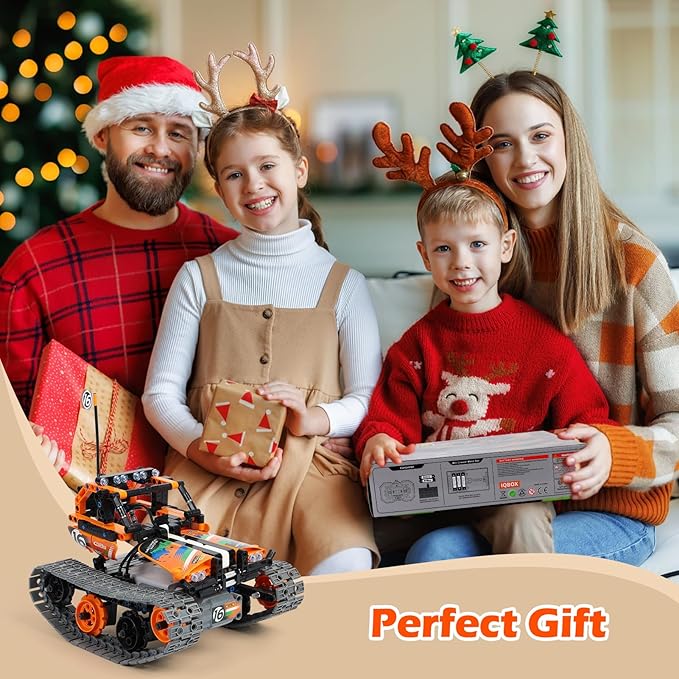 Building Toys STEM Robot Kit for Kids Ages 8-12, Remote Control Erector Sets Engineering Robotics Kits, Educational Birthday Gift for Boys & Girls 5-7 9 10 11 13 14+ Year Old