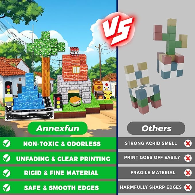 Magnetic Blocks - 150PCS Magnetic Building Blocks Road Forest Magnetic Cubes - STEM Toys for Montessori Toddler Birthday Gifts -STEM Sensory Construction Toys for Kids Ages 3+ for Boy & Girl