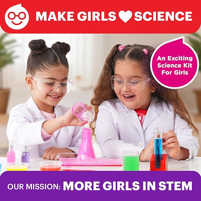 Doctor Jupiter Girls' First Science Kit for Kids Ages 4-5-6-7-8 | Christmas, Birthday Gift Ideas for 4+ Year Old Girls | STEM Toy Kit with 100+ Experiments | Learning & Educational Projects