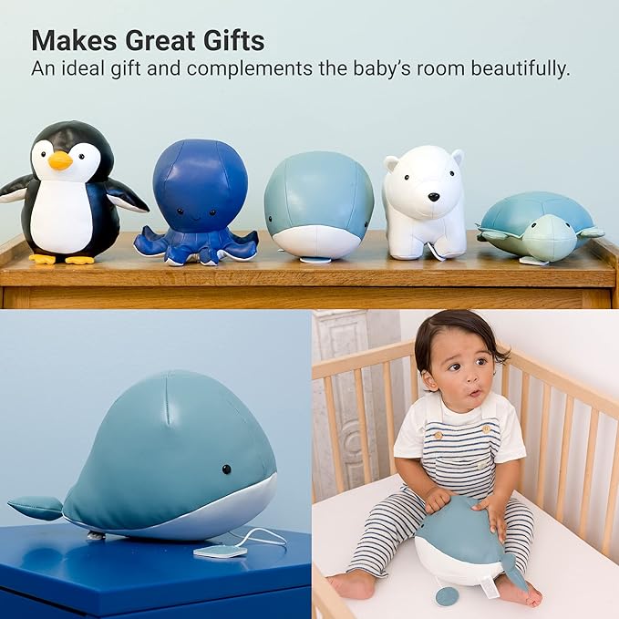 Little Big Friends Musical Baby Toy – Soft Plush Pull-String Cord Classical Toy for Baby & Toddlers | Soothing Stuffed Cuddly Animal Gift | Madelaine The Whale