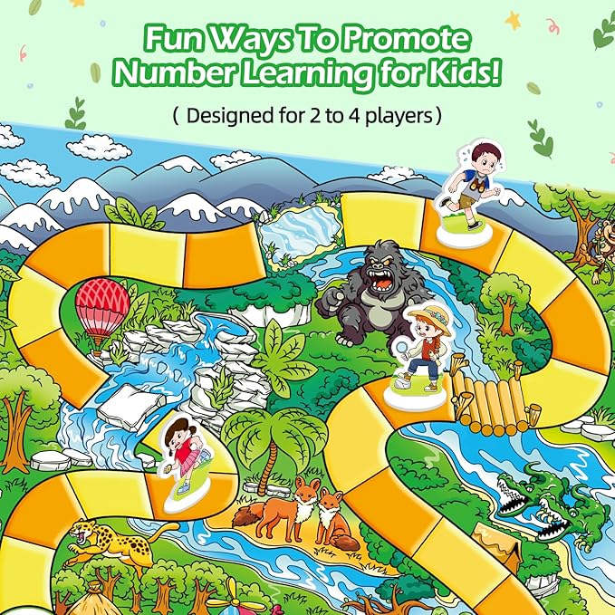 Forest Fraction Board Game|Math Games for Kids|Fraction Play Games - Gr. 3-4|Educational Learning Board Games for Boys and Girls|Classroom Travel Indoor Outdoor Family Game
