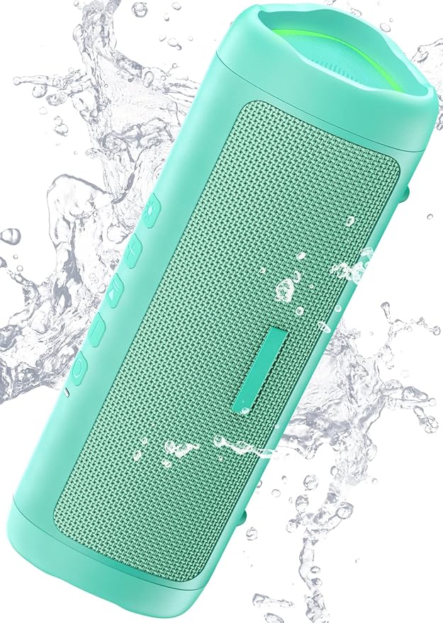 Bluetooth Speaker Gifts for Men: Portable Wireless, IPX5 Waterproof, White Elephant Gifts for Adults, Stocking Stuffers for Teens Boy Girl, Up to 20H Playtime, TWS Pair, for Home/Party/Outdoor (Teal)