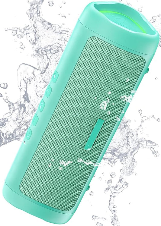 Bluetooth Speaker Gifts for Men: Portable Wireless, IPX5 Waterproof, White Elephant Gifts for Adults, Stocking Stuffers for Teens Boy Girl, Up to 20H Playtime, TWS Pair, for Home/Party/Outdoor (Teal)