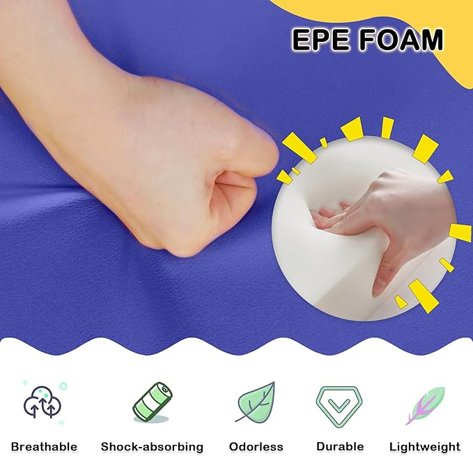 10 Piece Foam Climbing Blocks, Soft Climbing Toys for Toddlers, Lightweight Baby Climbing Gym, Indoor Baby Activity Play Set for Crawling Climbing and Sliding