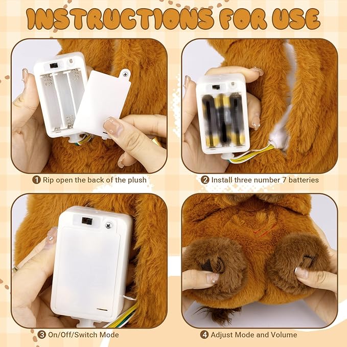 Breathing Stuffed Animal, Highland Cow Plush Soothing Baby Toy, Soothing Sound Machine Plushies with Calming Music, Lights, Sleeping Breathing Motion Doll for Kids Boys Girls