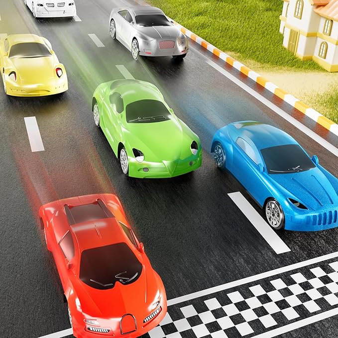 Die Cast Metal Racing Car Toy With Play Mat for 3-6 Year Old Boys and Girls - Christmas Birthday Gift