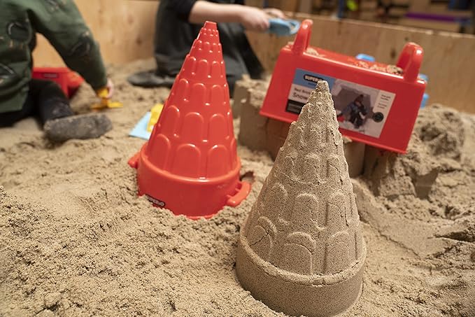 Superio Snow Brick Maker Igloo Fort Block Form Outdoor Winter Snow Toys Sand Castle Building Kit for Adults and Kids Sandbox, Beach, Sand Toys (Red/Blue/Yellow), 3 Pack