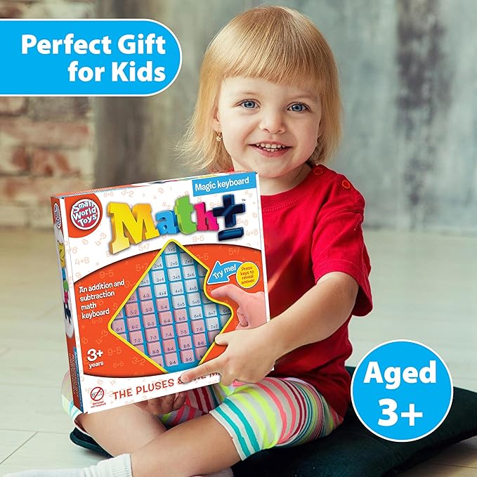 Small World Toys Addition and Subtraction Games, Kindergarten Math Games Board for Ages 3+, Preschool Math Counting Toys, Learning Activities Educational Toys, Learning Gift for Kids