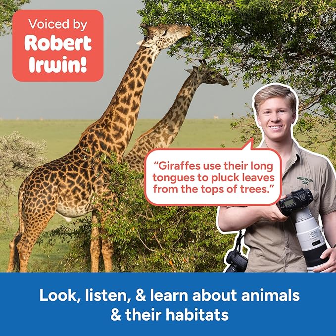 Educational Insights GeoSafari® Jr. Talking Wildlife Camera™ Featuring Robert Irwin - Preschool Science Toys for Little Kids, Toddler STEM Toys, Gifts for Boys & Girls Ages 4+