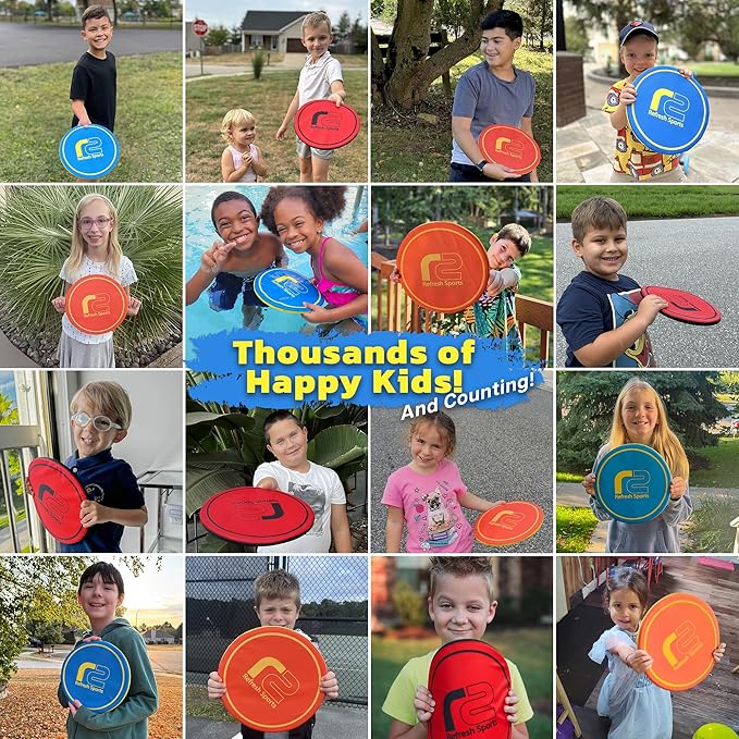 Soft Disc Flying Toy - Doesn't Hurt to Catch - Best Stocking Stuffers For Kids & Adults All Ages - Gifts for Boys & Girls 4 5 6 7 8 9 10 11 12 13 + Year Old Boy - Beach Toys For Kids Outdoor Games
