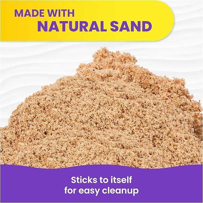Kinetic Sand, 11lb (5kg) Natural Brown Play Sand for Arts and Crafts, Sandbox, Amazon Exclusive (Packaging May Vary), Sensory Toys, Holiday Gifts & Stocking Stuffers for Kids Ages 3 and up