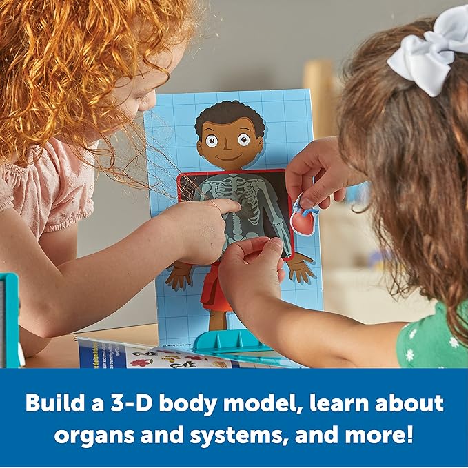Learning Resources Skill Builders! Human Body Activity Set - Anatomy and Science Classroom Must Haves, STEM Study Tools, Back to School Kits, Homeschool Gifts for Students