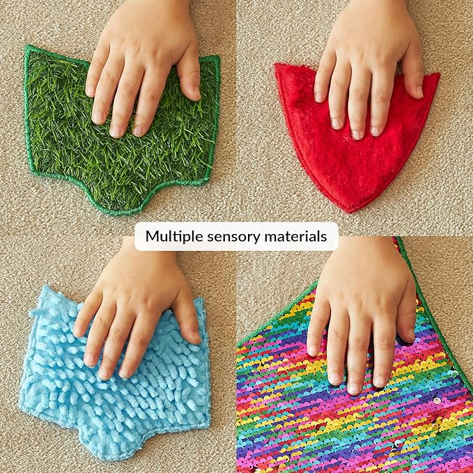 ODOXIA Sensory Wall Panel | Sequin Busy Board for Sensory Room and Daycare | Montessori Toys and Activity | Autism Mats and Squares for Toddlers and Kids